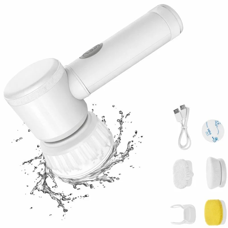 5-in-1 Rechargeable Magic Brush | Handheld Electric Scrubber