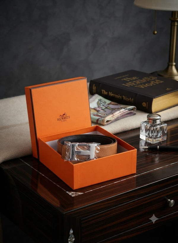 Hermes Reversible Leather Belt