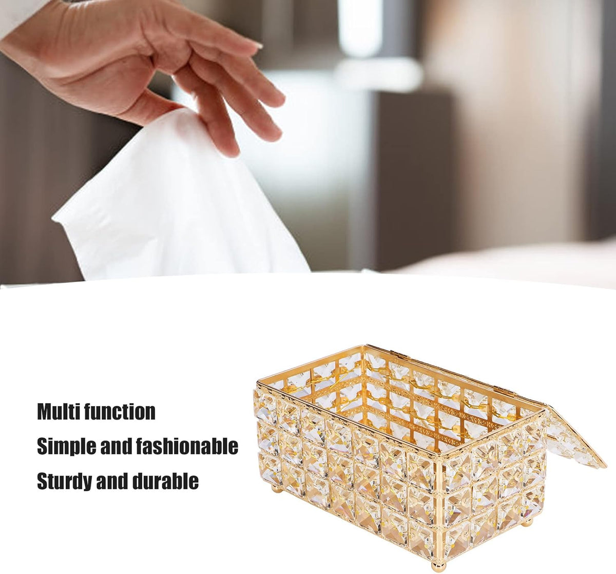 Luxury Crystal Tissue Box