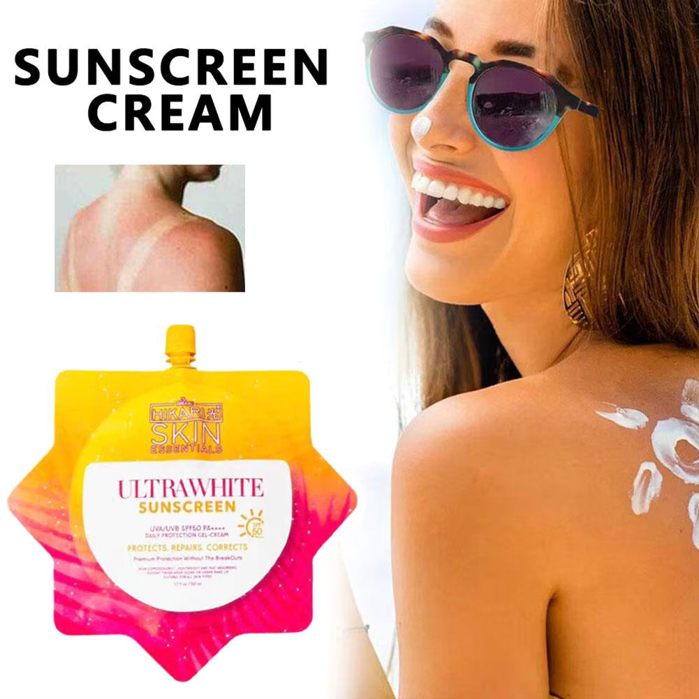 SPF50+ For Hikari Whitening Sunscreen Cream Moisturizing Nourishing Refreshing Sunscreen Long-lasting Sun Protection