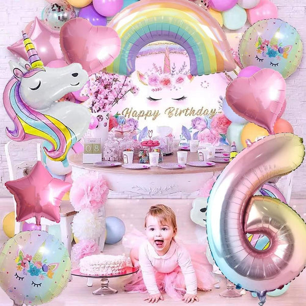 Unicorn Foil Balloon Bouquet