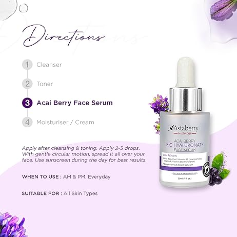 Astaberry - Indulge Acai Berry Bio Hyaluronate Face Serum