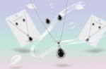 Black Teardrop Cubic Zirconia Set