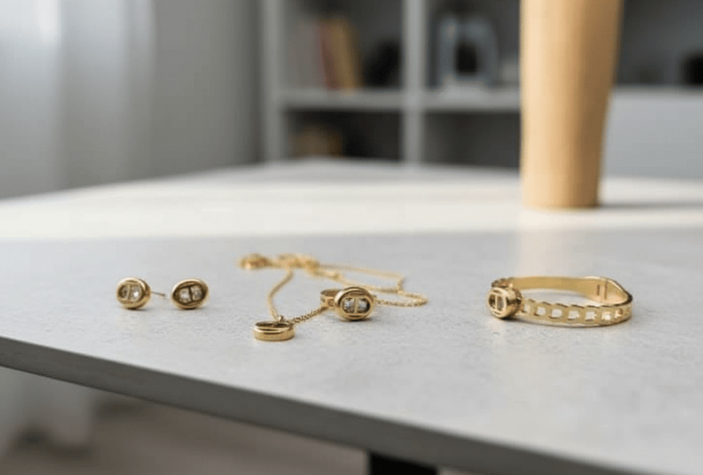 Classic Double Initial Jewelry Set