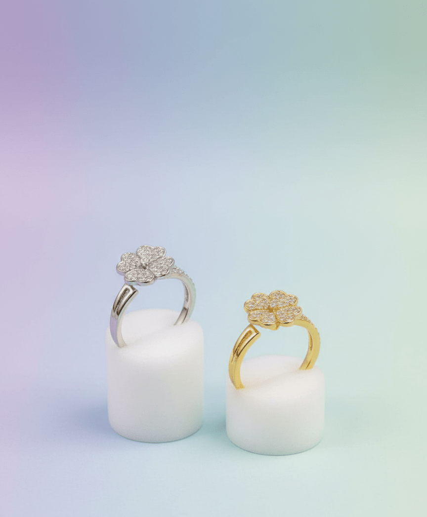Crystal Flower Ring