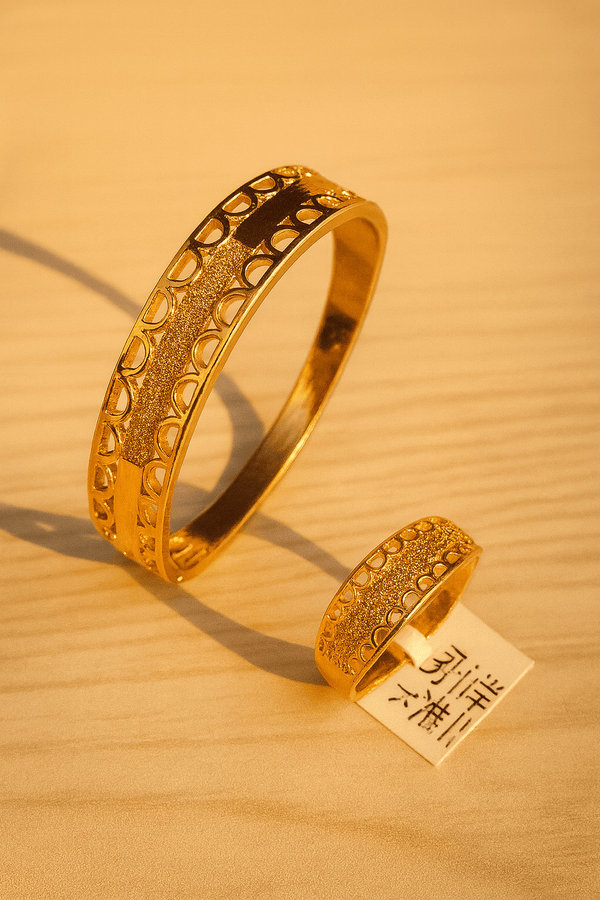 Dual Style Gold-Tone Jewelry Set