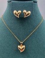 Elegant Gold-Toned Necklace & Earring Sets