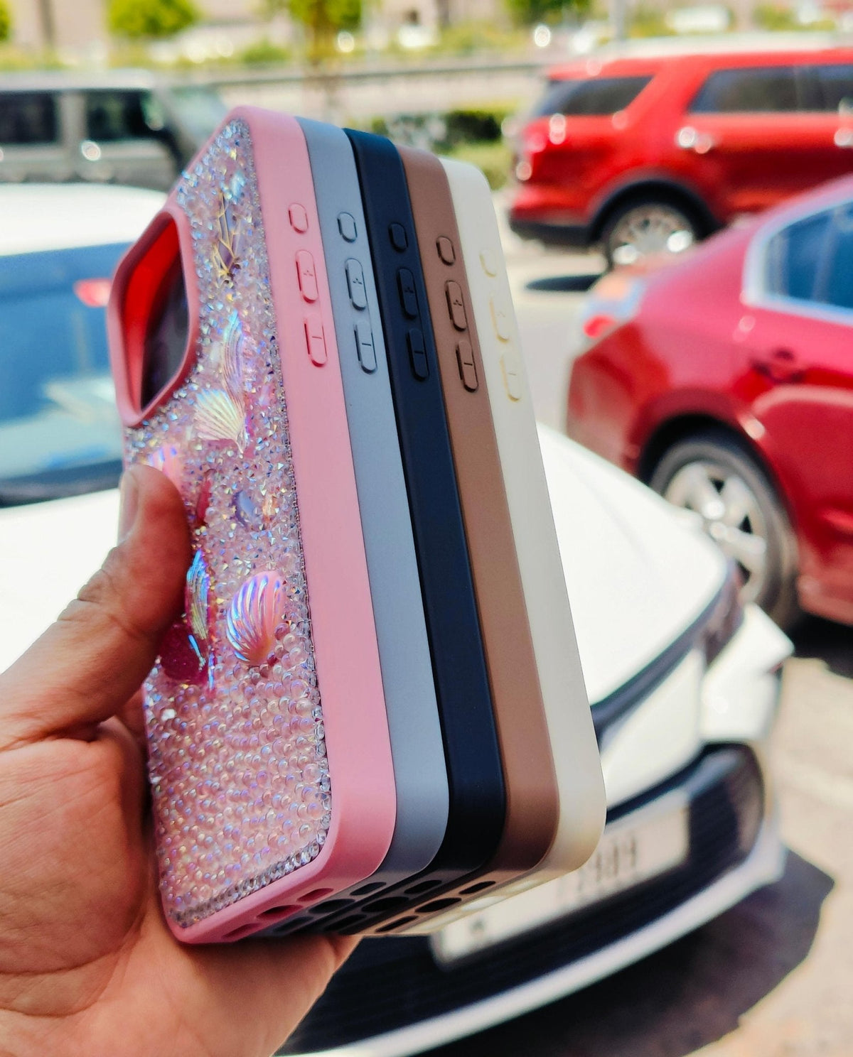 Glitter Seashell Mobile Case