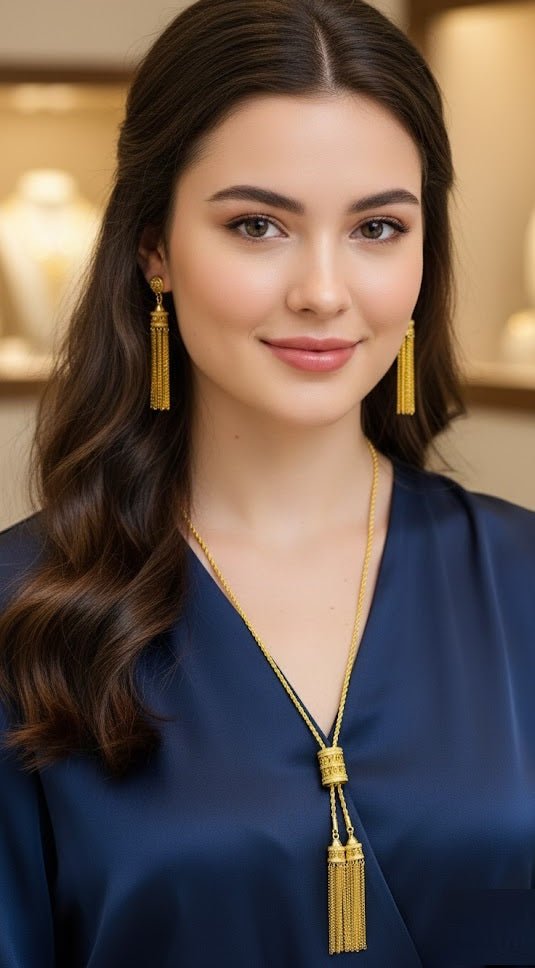 Grace Tassel Necklace Set