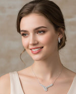 GraceLine Silver Jewelry Set