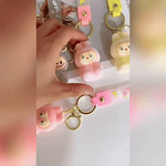 Labubu - Wish & Fuzz Rainbow Wrist‑Strap Keychain