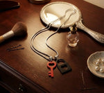Key & Lock Pendant Necklace Set