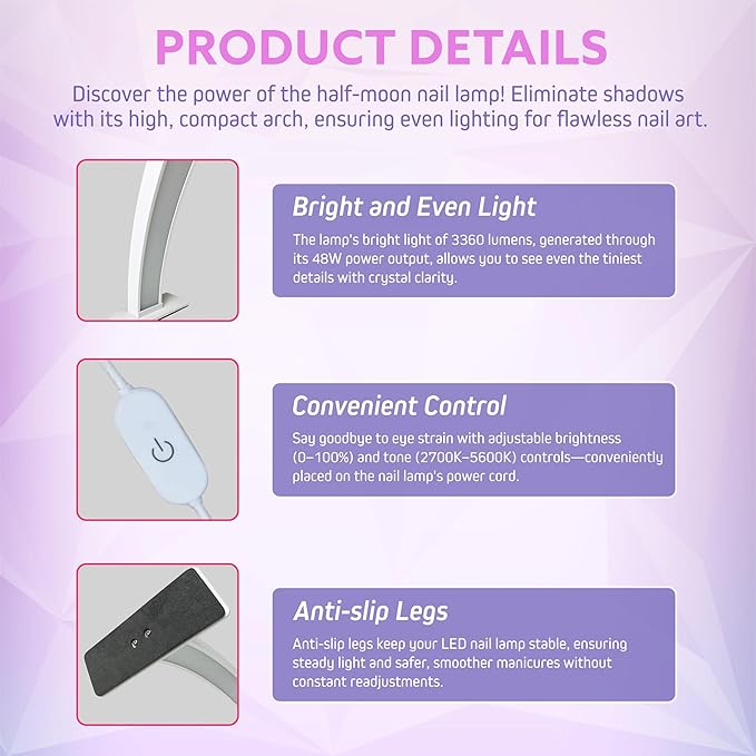 LED Arc Moon Nail Lamp ©