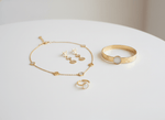 Luxury LV Charm Gold Jewelry Set