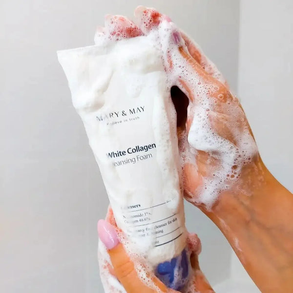 MARY & MAY - White Collagen Cleansing Foam