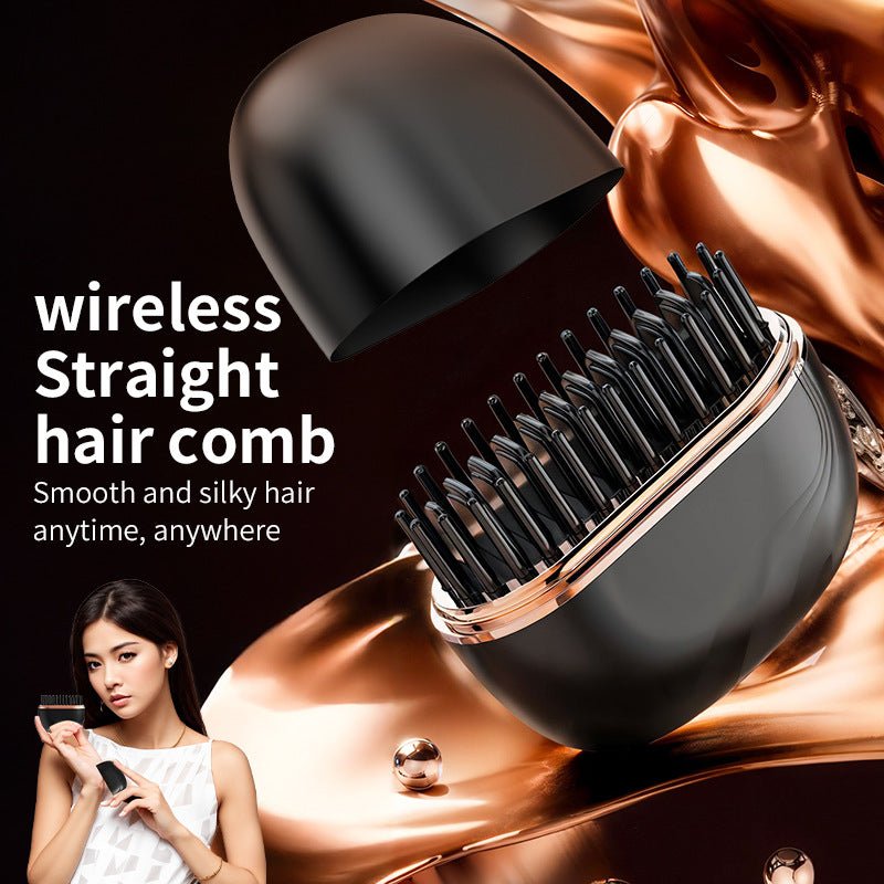Mini Hair Straightening Comb Wireless Charging Portable Multifunctional Hair Care Not Hurt Hair Styling Comb Hair Straightener (Copy)