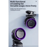 Mini LED Display Circulating Desk Fan