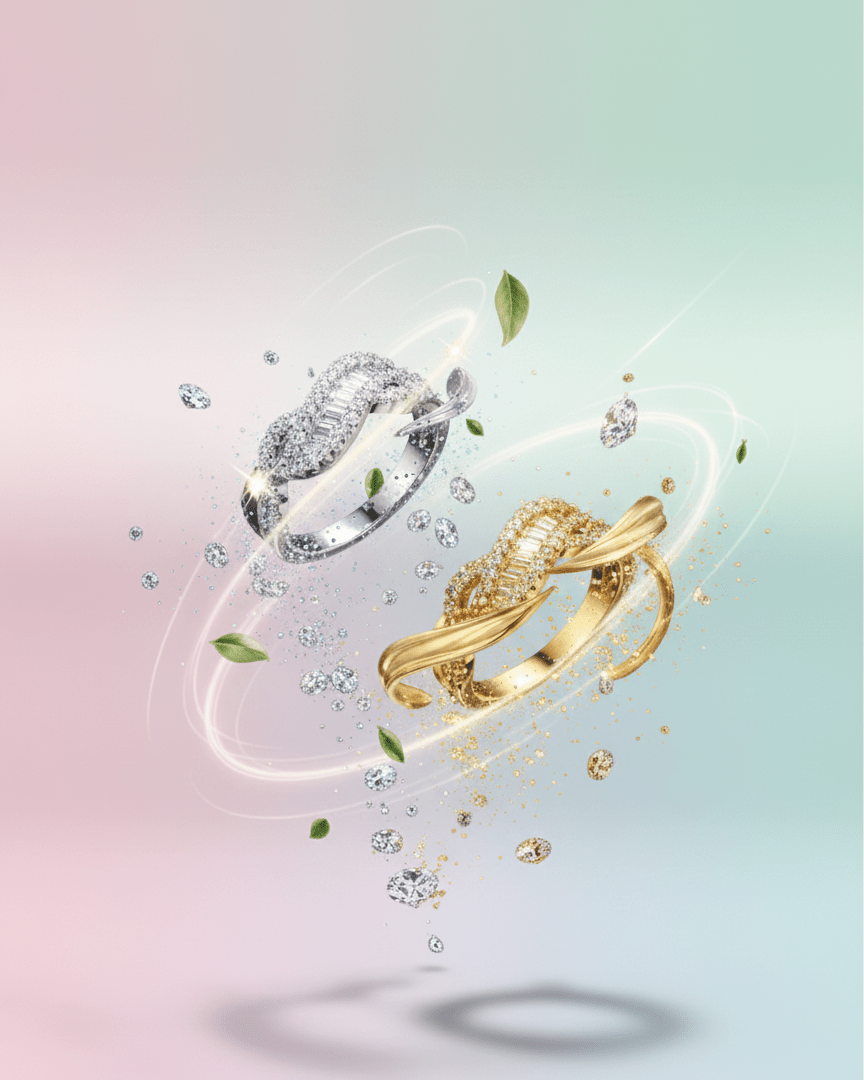 Oval Halo Crystal Ring