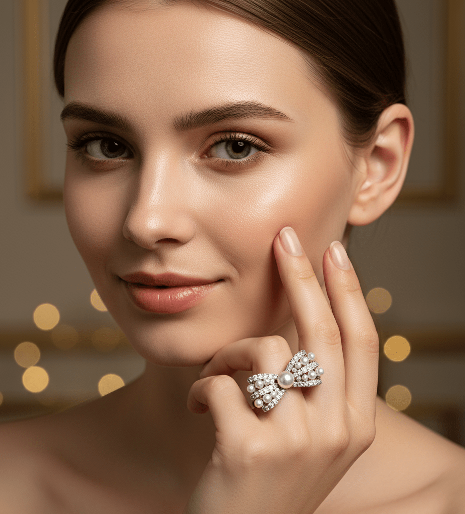 Pearl Bow Ring