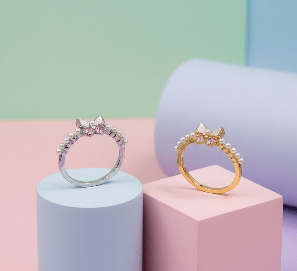 Pearl Butterfly Ring