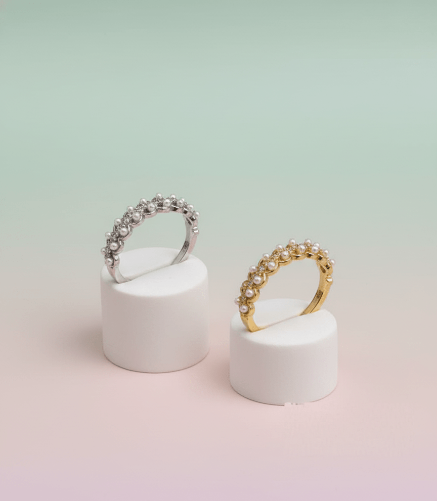 Pearl Cluster Ring