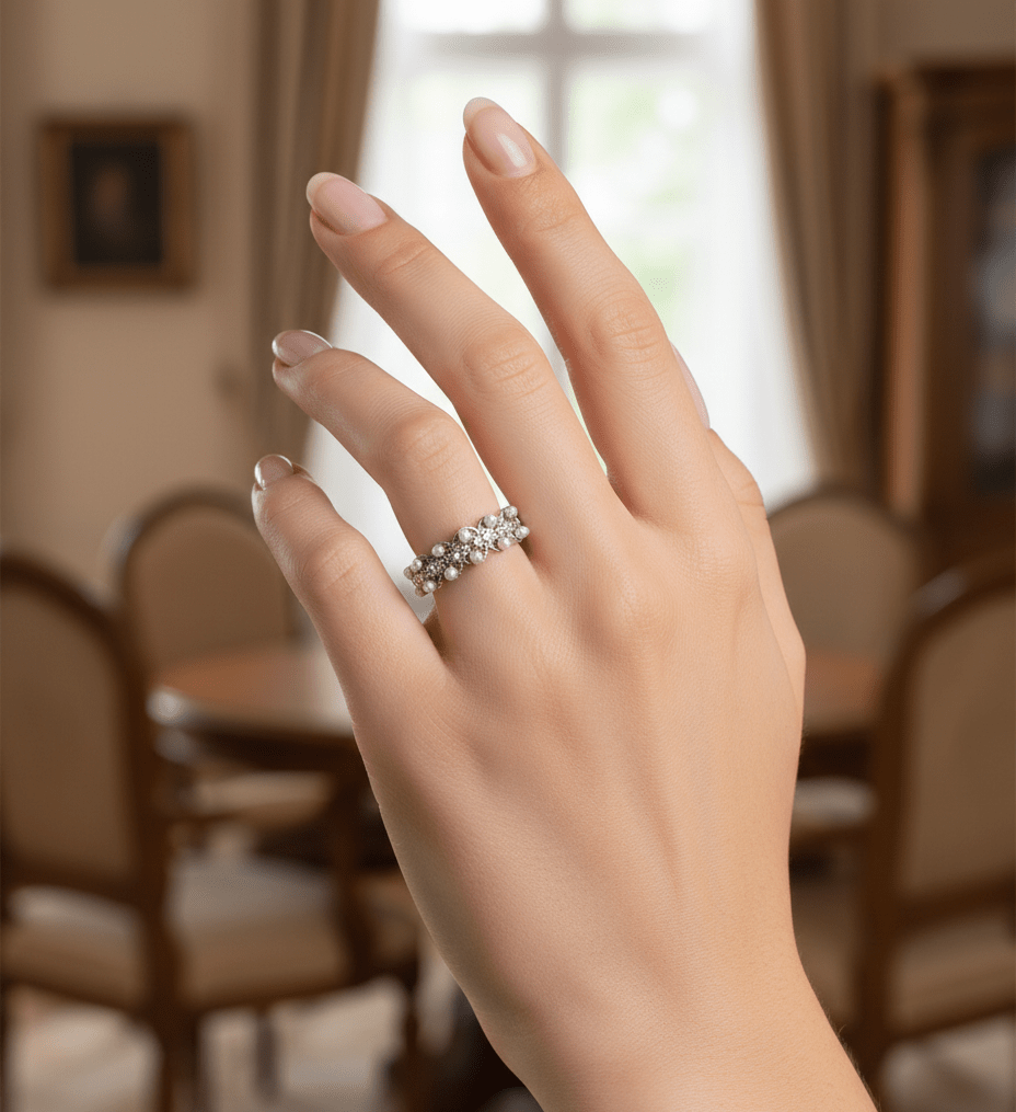 Pearl Cluster Ring