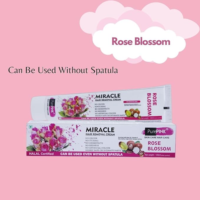 Pure Pink - Rose Blossom Miracle Hair Removal Cream