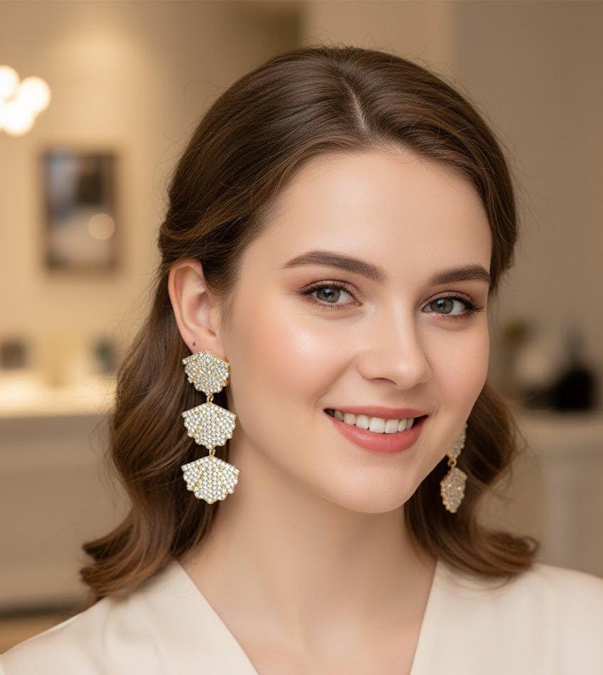 Radiant Flower Cascade Earrings