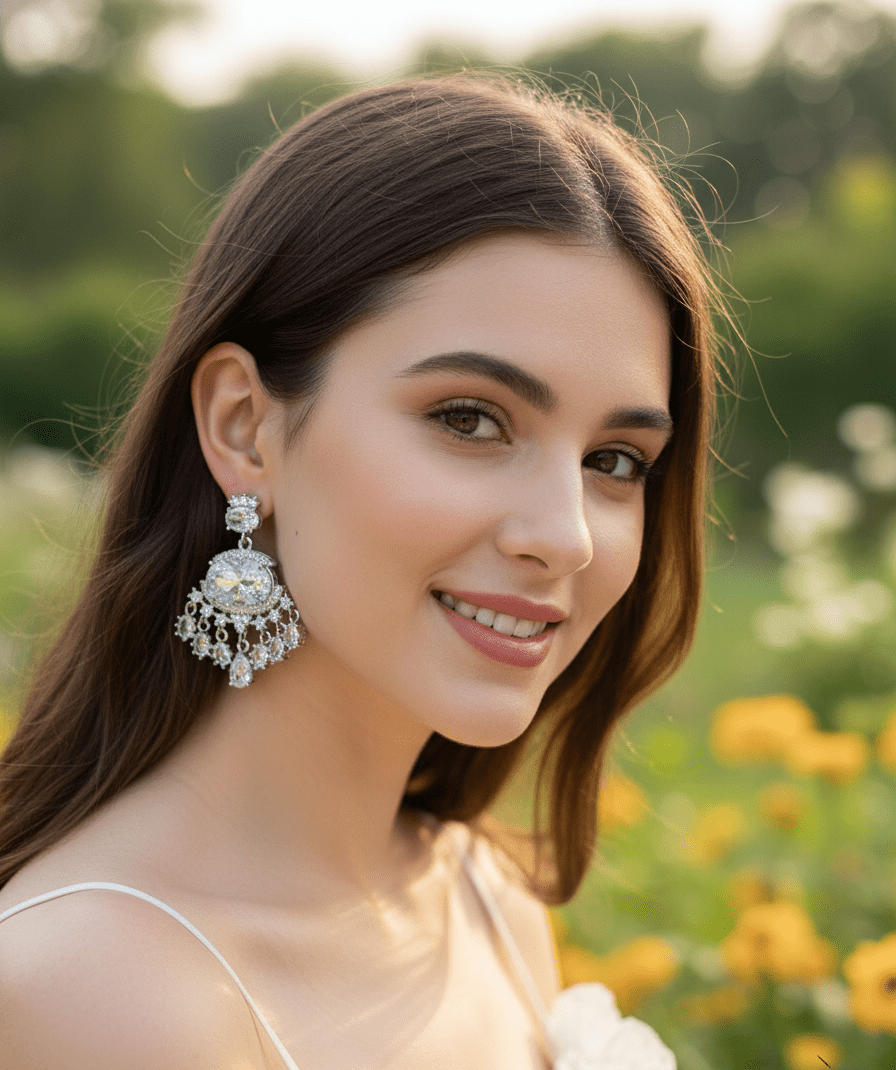 Radiant Halo Round Studs