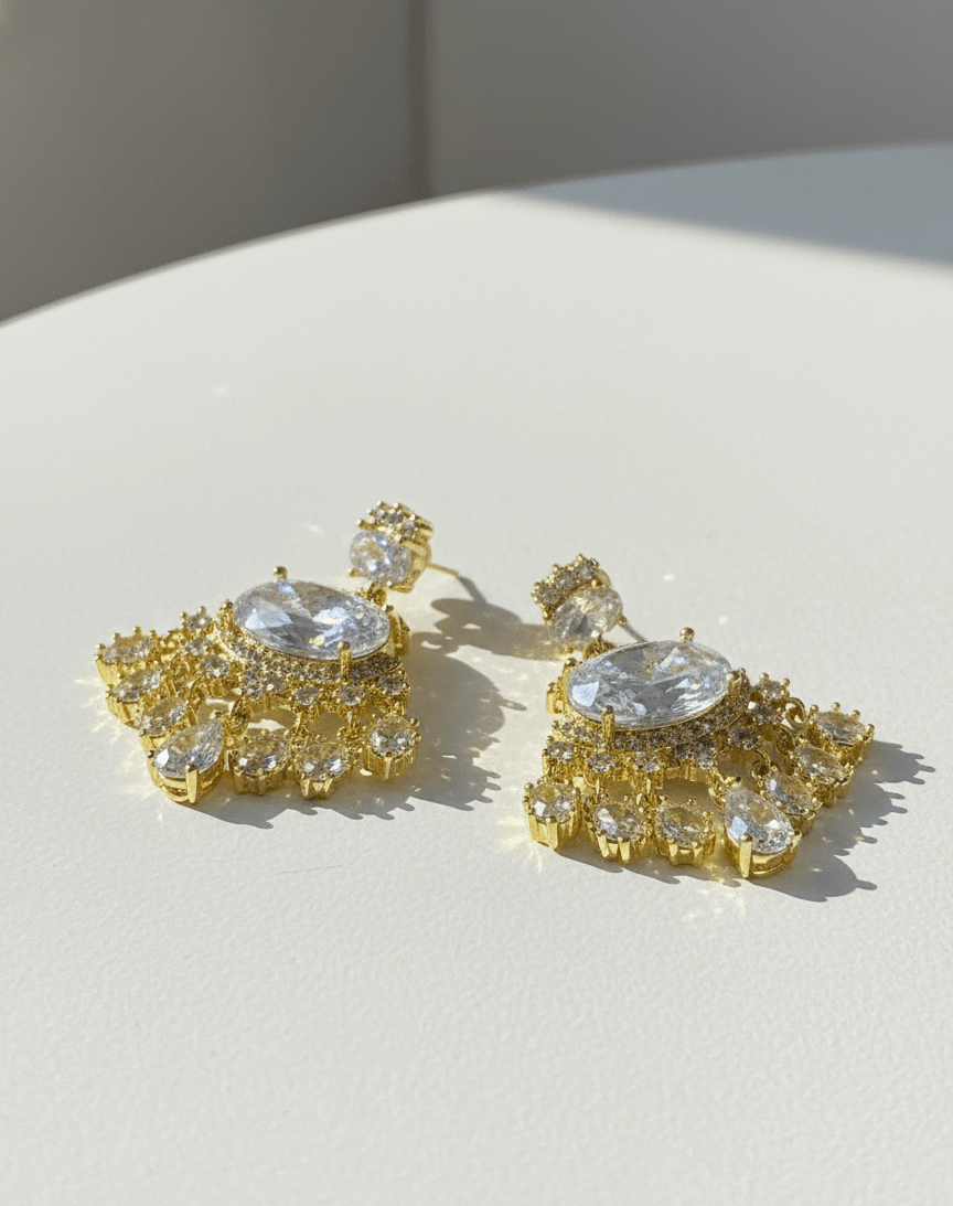 Radiant Halo Round Studs