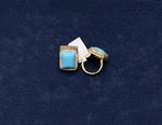 Rectangular Crystal Statement Ring
