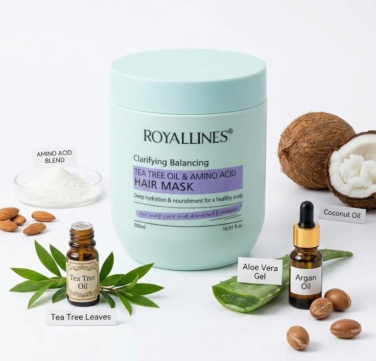 Royallines - Clarifying Balancing Tea Tree Oil & Amino Acid Hair Mask