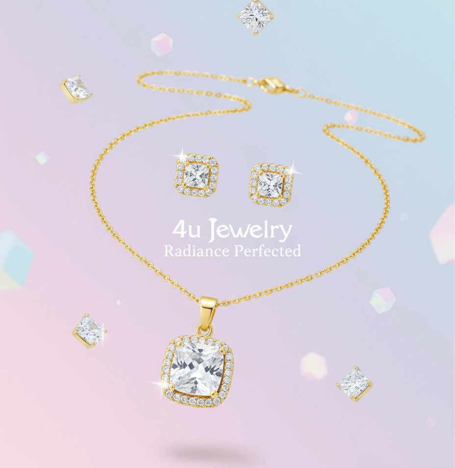 Square Cubic Zirconia Set
