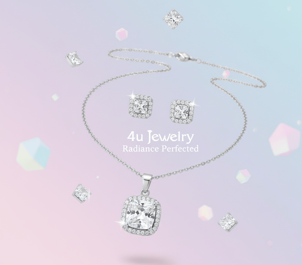 Square Cubic Zirconia Set