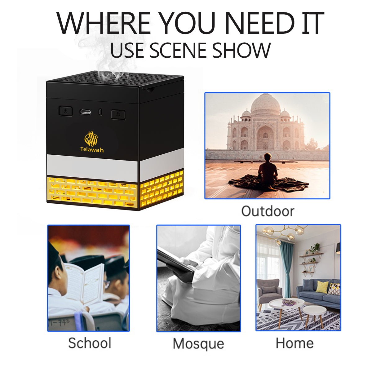 Telawah - Portable Electric Incense Bakhoor Burner