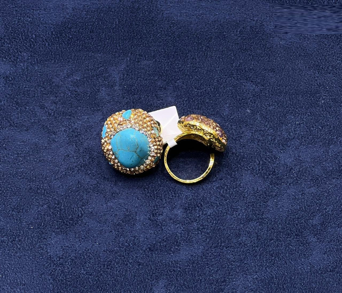 Turquoise Crystal Ring