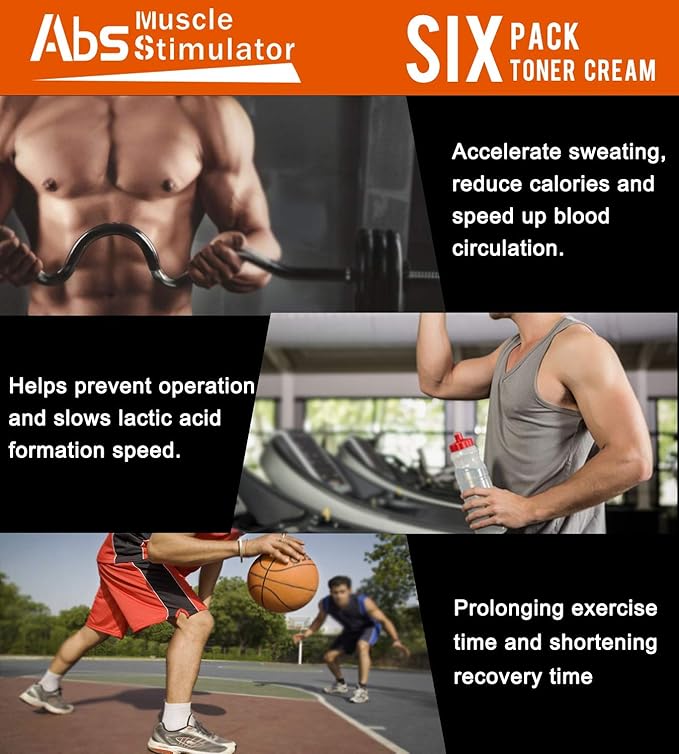 West & Month - Abs Muscle Stimulator Six Pack Toner Cream