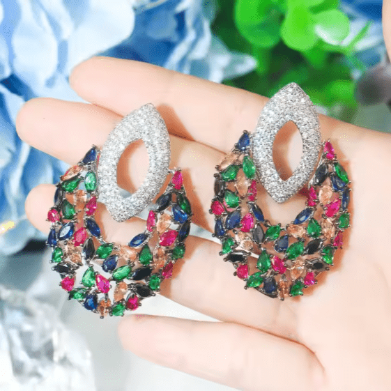 Zirconia Claw Necklace Set ©
